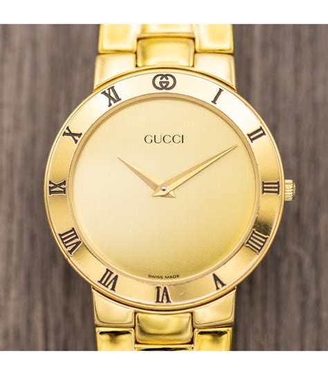 gucci watch gold vintage|gucci vintage watch price.